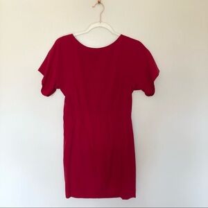 Rag & Bone Dalmeny Dress Red Silk Short Sleeve New NWT 2